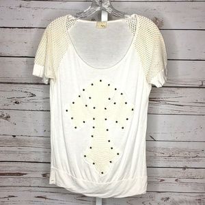 Daytrip embellished Short Sleeve top size M
